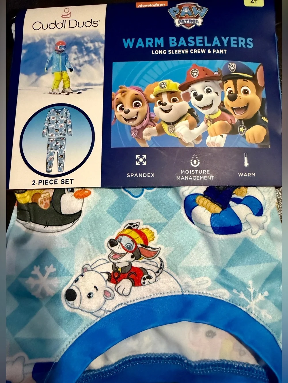 Toddler Cuddl Duds Paw Patrol Long Sleeve Crew & Pant Set